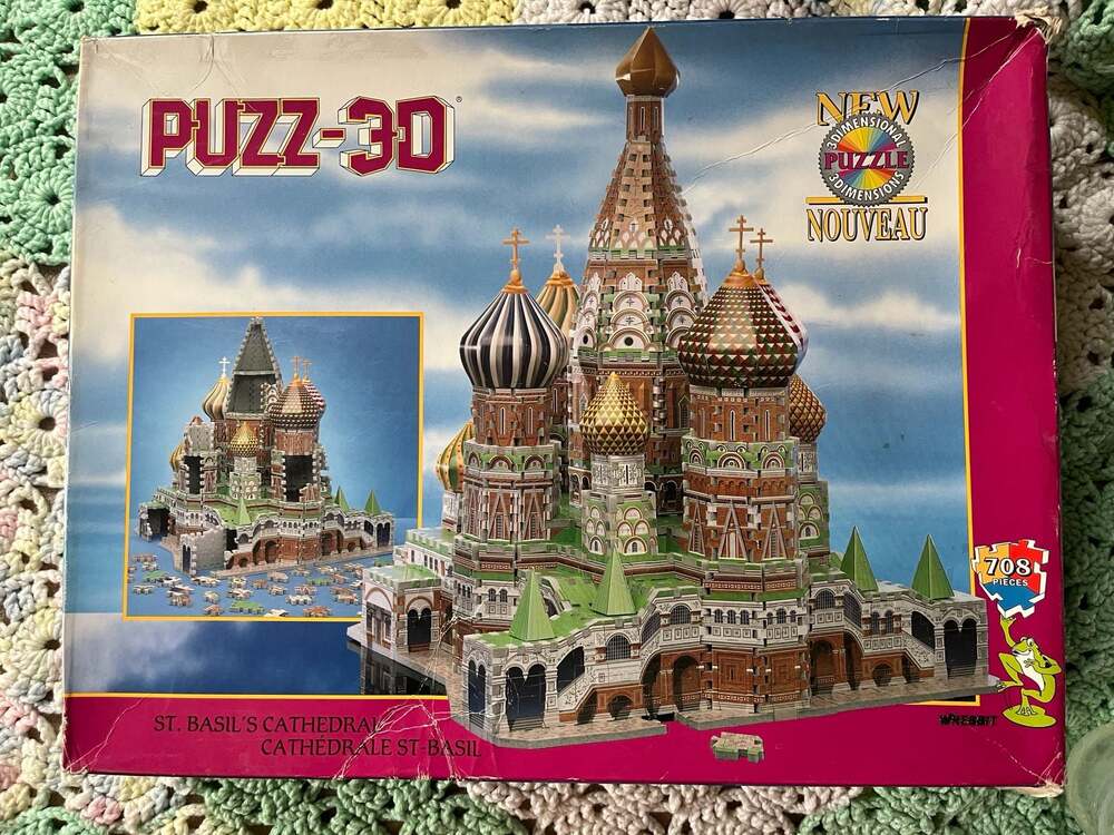 Puzz-3D St. Basil's Cathedral 708-Piece 3D Jigsaw Puzzle by Wrebbit